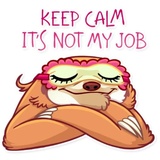 Pretty Lazy WhatsApp Sticker #23