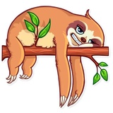 Pretty Lazy WhatsApp Sticker #27