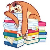 Pretty Lazy WhatsApp Sticker #6