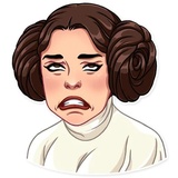 Princess Leia WhatsApp Sticker #10