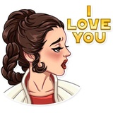 Princess Leia WhatsApp Sticker #16
