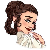 Princess Leia WhatsApp Sticker #19