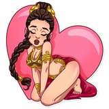 Princess Leia WhatsApp Sticker #2
