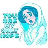 Princess Leia WhatsApp Sticker #20