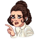 Princess Leia WhatsApp Sticker #22