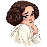 Princess Leia WhatsApp Sticker #24