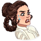 Princess Leia WhatsApp Sticker #4
