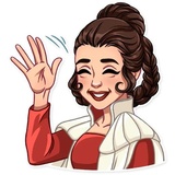 Princess Leia WhatsApp Sticker #5