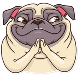 Pug Power WhatsApp Sticker #10