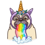 Pug Power WhatsApp Sticker #13