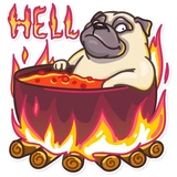 Pug Power WhatsApp Sticker #15