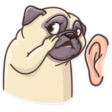 Pug Power WhatsApp Sticker #18
