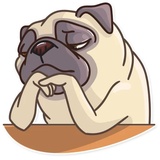 Pug Power WhatsApp Sticker #24
