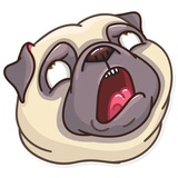 Pug Power WhatsApp Sticker #25
