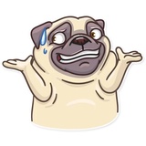 Pug Power WhatsApp Sticker #27