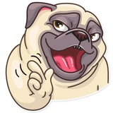 Pug Power WhatsApp Sticker #28