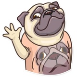 Pug Power WhatsApp Sticker #5