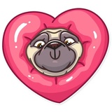 Pug Power WhatsApp Sticker #6