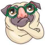 Pug Power WhatsApp Sticker #7