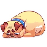 Pugford the Pug WhatsApp Sticker #12