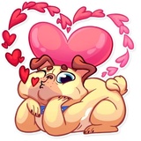 Pugford the Pug WhatsApp Sticker #2