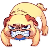Pugford the Pug WhatsApp Sticker #21