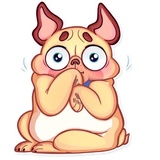 Pugford the Pug WhatsApp Sticker #23