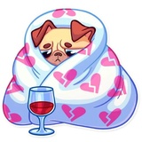 Pugford the Pug WhatsApp Sticker #26