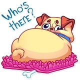 Pugford the Pug WhatsApp Sticker #27