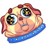 Pugford the Pug WhatsApp Sticker #6