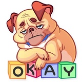 Pugford the Pug WhatsApp Sticker #9