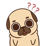 Puglie Pug WhatsApp Sticker #14