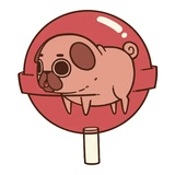 Puglie Pug WhatsApp Sticker #4
