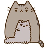Pusheen emoji WhatsApp Sticker #24