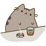 Pusheen emoji WhatsApp Sticker #9