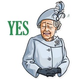 The Queen WhatsApp Sticker #10