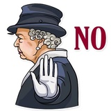 The Queen WhatsApp Sticker #11