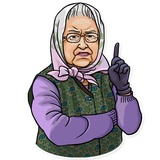 The Queen WhatsApp Sticker #16