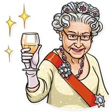 The Queen WhatsApp Sticker #18