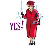The Queen WhatsApp Sticker #19