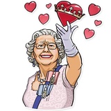 The Queen WhatsApp Sticker #2