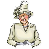 The Queen WhatsApp Sticker #20