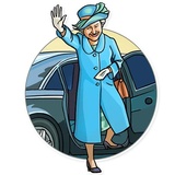 The Queen WhatsApp Sticker #21