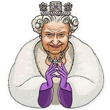 The Queen WhatsApp Sticker #23