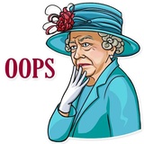 The Queen WhatsApp Sticker #24