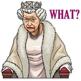 The Queen WhatsApp Sticker #26