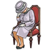 The Queen WhatsApp Sticker #29