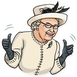 The Queen WhatsApp Sticker #3