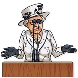 The Queen WhatsApp Sticker #30