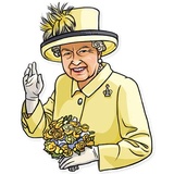 The Queen WhatsApp Sticker #5
